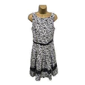 Danny & Nicole Dress Womens Sz 6 Fit & Flare Floral Sleeveless Fairygoth Cottage